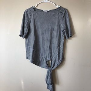 L.K.Bennett striped print short sleeves top size S for women